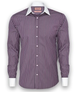 white collar style with Thomas Pink Equestrian stripe shirt