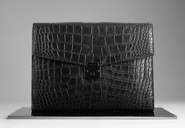 burberry bags shoes accessories-ss2012 alligator document case