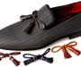 The loafers not only feature interchangeable tassels but if you pay close attention to details, those tassels also feature leather weave- pushing the shoes an inch closer towards a classic look.