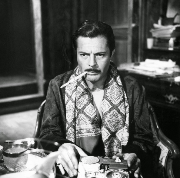 Nobody pulled off a smoking jacket quite like Marcello Mastroianni. Nor made smoking quite as cool as Mastroianni. Not even Hugh Hefner.