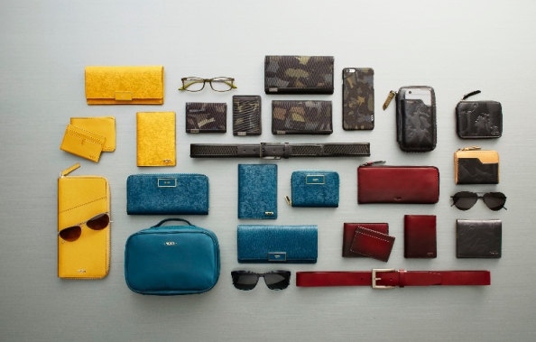 Tumi's FW 2015 collection encompasses a very thoughtful end-to-end solution for style coordinated travel - from Alpha Readers in Olive and Camouflage billfolds and phone cases to colourful Sinclair passport holders in yellow and Teal.